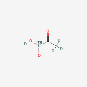molecular formula C3H4O3 B12403131 Pyruvic acid-13C,d4 