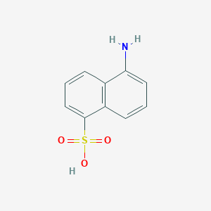 molecular formula C10H9NO3S B124032 5-Amino-1-naphthalenesulfonic acid CAS No. 84-89-9