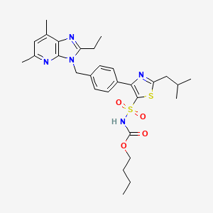 molecular formula C29H37N5O4S2 B12403223 AT1R antagonist 2 