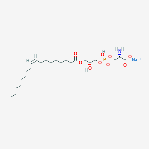 molecular formula C24H45NNaO9P B12403284 1-Oleoyl-2-hydroxy-sn-glycero-3-phospho-L-serine (sodium) 
