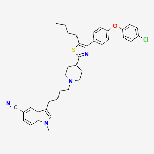 molecular formula C38H41ClN4OS B12403297 Rage/sert-IN-1 