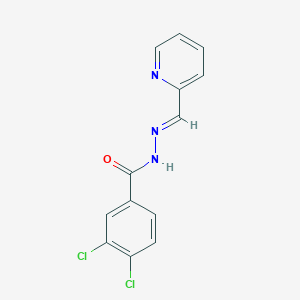 3,4-dichloro-N-[(E)-pyridin-2-ylmethylideneamino]benzamide