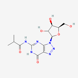 molecular formula C13H18N6O6 B12403335 N2-iso-Butyryl-8-azaguanosine 