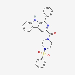 molecular formula C28H24N4O3S B12403350 DNA topoisomerase II inhibitor 1 