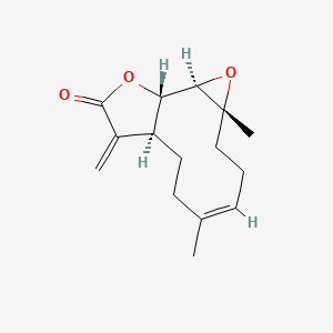 Oxireno[9,10]cyclodeca[1,2-b]furan-9(1aH)-one, 2,3,6,7,7a,8,10a,10b-octahydro-1a,5-dimethyl-8-methylene-, (1aR,4E,7aS,10aS,10bR)-