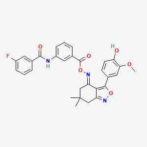 molecular formula C30H26FN3O6 B12403448 Hsp90-IN-10 