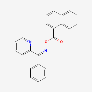 molecular formula C23H16N2O2 B1240348 [(Z)-[phenyl(pyridin-2-yl)methylidene]amino] naphthalene-1-carboxylate 