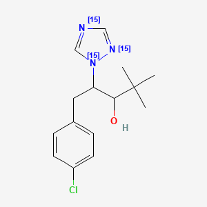 molecular formula C15H20ClN3O B12403533 (Rac)-Paclobutrazol-15N3 