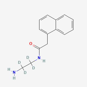 molecular formula C14H16N2O B12403567 N-(2-Aminoethyl)-1-naphthylacetamide-d4 