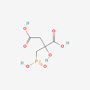 molecular formula C5H8O7P+ B1240357 2-Phosphinomethylmalic acid CAS No. 95114-79-7