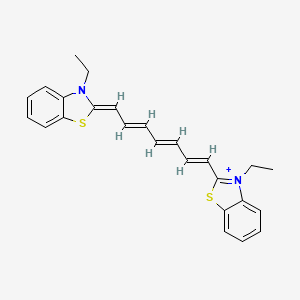 molecular formula C25H25N2S2+ B1240359 3,3'-Diethylthiatricarbocyanine CAS No. 23178-68-9