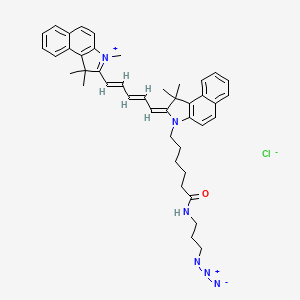 molecular formula C43H49ClN6O B12403607 Cyanine 5.5 azide 