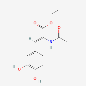 molecular formula C13H15NO5 B1240367 N-Acetyl-delta-dopa ethyl ester CAS No. 133083-16-6