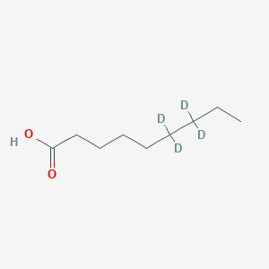 molecular formula C9H18O2 B12403759 Nonanoic acid-d4 