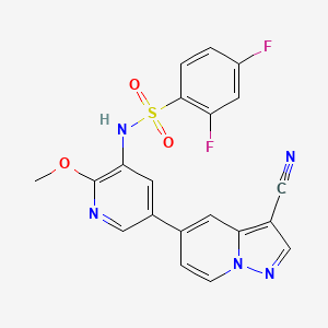 molecular formula C20H13F2N5O3S B12403780 PI3K/mTOR Inhibitor-13 