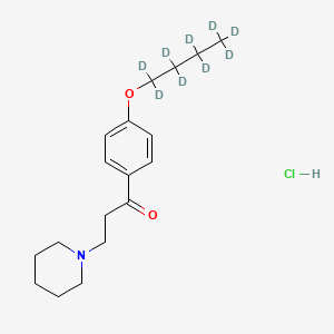molecular formula C18H28ClNO2 B12403801 Dyclonine-d9 (hydrochloride) 