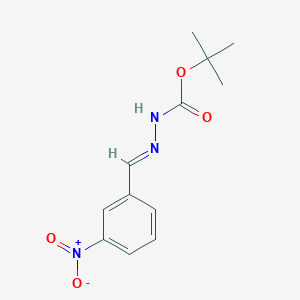 molecular formula C12H15N3O4 B1240383 tert-butyl (2E)-2-(3-nitrobenzylidene)hydrazinecarboxylate 