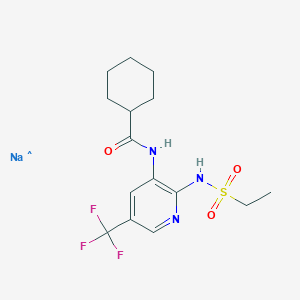 molecular formula C15H20F3N3NaO3S B12403954 Fuzapladib sodium 