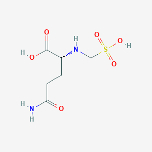 molecular formula C6H12N2O6S B12404032 (2R)-5-amino-5-oxo-2-(sulfomethylamino)pentanoic acid 