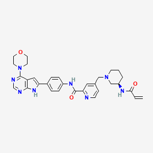 molecular formula C31H34N8O3 B12404132 Icovamenib CAS No. 2448172-22-1