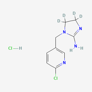 molecular formula C9H12Cl2N4 B12404149 Imidacloprid impurity 2-d4 (hydrochloride) 