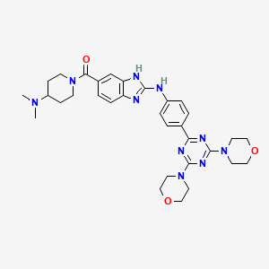 molecular formula C32H40N10O3 B12404156 PI3K/mTOR Inhibitor-5 
