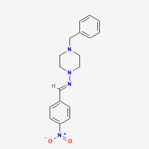 (4-Benzyl-piperazin-1-yl)-(4-nitro-benzylidene)-amine