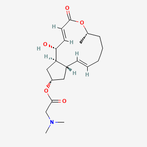 molecular formula C20H31NO5 B1240420 13-(N,N-Dimethylglycyl)brefeldin A 