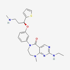 molecular formula C24H30N6O2S B12404214 Cav|A2|A1&NET-IN-3 