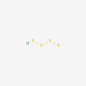 molecular formula HS4- B1240427 Tetrasulfanide 