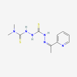 1,1-dimethyl-3-[[(Z)-1-pyridin-2-ylethylideneamino]carbamothioylamino]thiourea