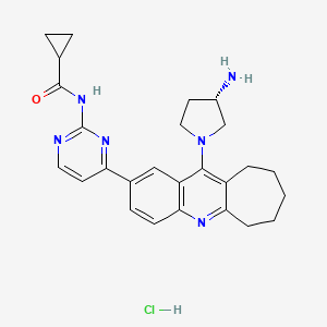 molecular formula C26H31ClN6O B12404437 ZLMT-12 
