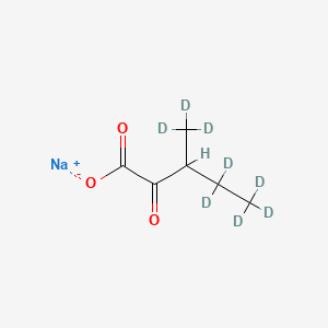 molecular formula C6H9NaO3 B12404501 3-Methyl-2-oxovaleric Acid-d8 Sodium Salt 