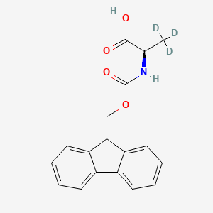 molecular formula C18H17NO4 B12404504 Fmoc-D-Ala-OH-d3 
