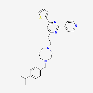 molecular formula C30H35N5S B12404581 FtsZ-IN-2 