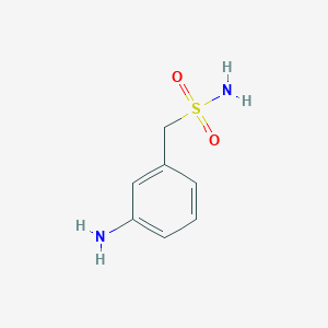 molecular formula C7H10N2O2S B124046 (3-Aminophenyl)methanesulfonamide CAS No. 344750-15-8