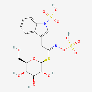 molecular formula C16H20N2O12S3 B1240462 Glucobrassicin-1-Sulfonate 