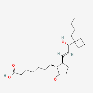 7-[(1R,2R)-2-[(E,3S)-3-(1-butylcyclobutyl)-3-hydroxyprop-1-enyl]-5-oxocyclopentyl]heptanoic acid