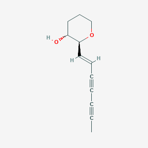 (2S,3R)-2-[(E)-hept-1-en-3,5-diynyl]oxan-3-ol