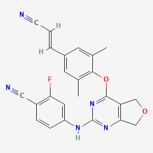 molecular formula C24H18FN5O2 B12404796 HIV-1 inhibitor-50 