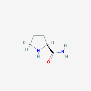 molecular formula C5H10N2O B12404848 L-Prolinamide-d3 