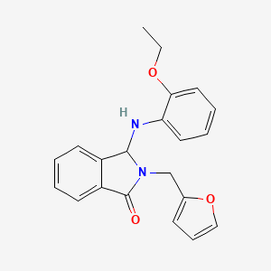 3-(2-ethoxyanilino)-2-(2-furanylmethyl)-3H-isoindol-1-one