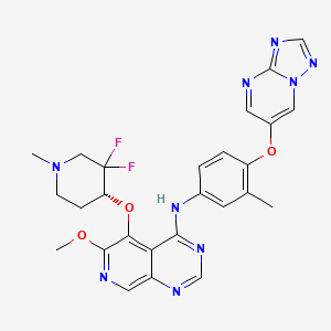 molecular formula C26H25F2N9O3 B12404973 Her2-IN-8 
