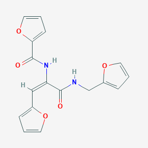 Furan-2-carboxylic acid {(E)-2-furan-2-yl-1-[(furan-2-ylmethyl)-carbamoyl]-vinyl}-amide