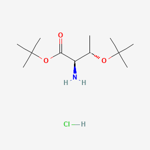 molecular formula C12H26ClNO3 B12405049 tert-Butyl O-(tert-butyl)-D-threoninate hydrochloride 