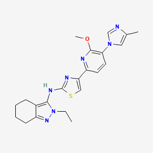 molecular formula C22H25N7OS B12405059 gamma-Secretase modulator 5 