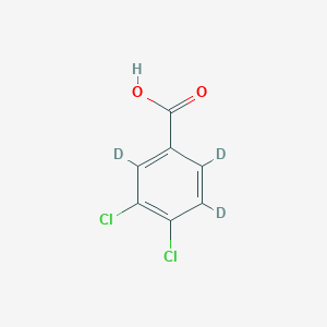 molecular formula C7H4Cl2O2 B12405076 3,4-Dichlorobenzoic acid-d3 