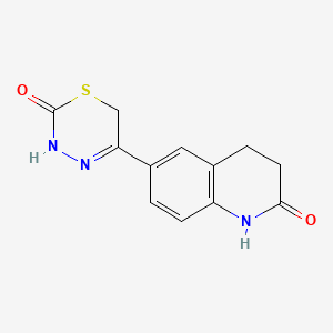 6-(3,6-Dihydro-2-oxo-2H-1,3,4-thiadiazin-5-yl)-3,4-dihydro-2(1H)-quinolinone