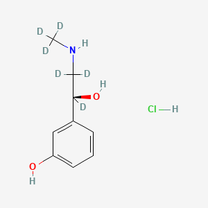 molecular formula C9H14ClNO2 B12405161 (S)-Phenylephrine-d6 (hydrochloride) 