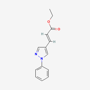 ethyl 3-(1-phenyl-1H-pyrazol-4-yl)acrylate